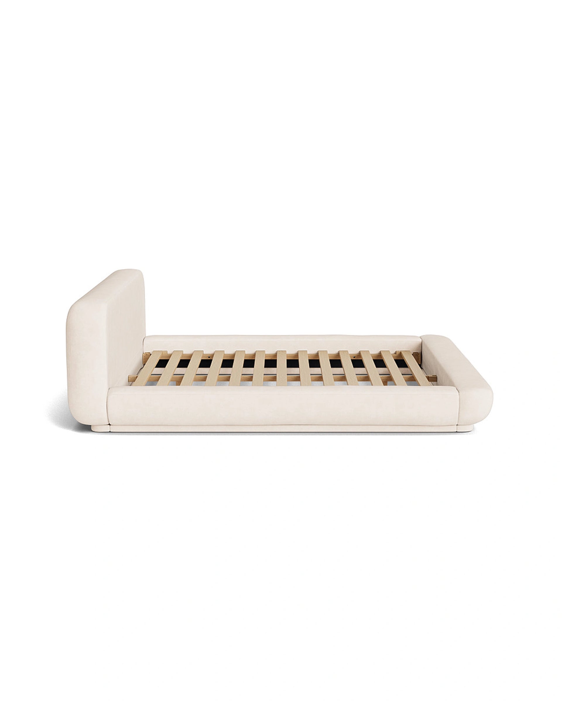 Floss King Bed - Fossil Vanilla