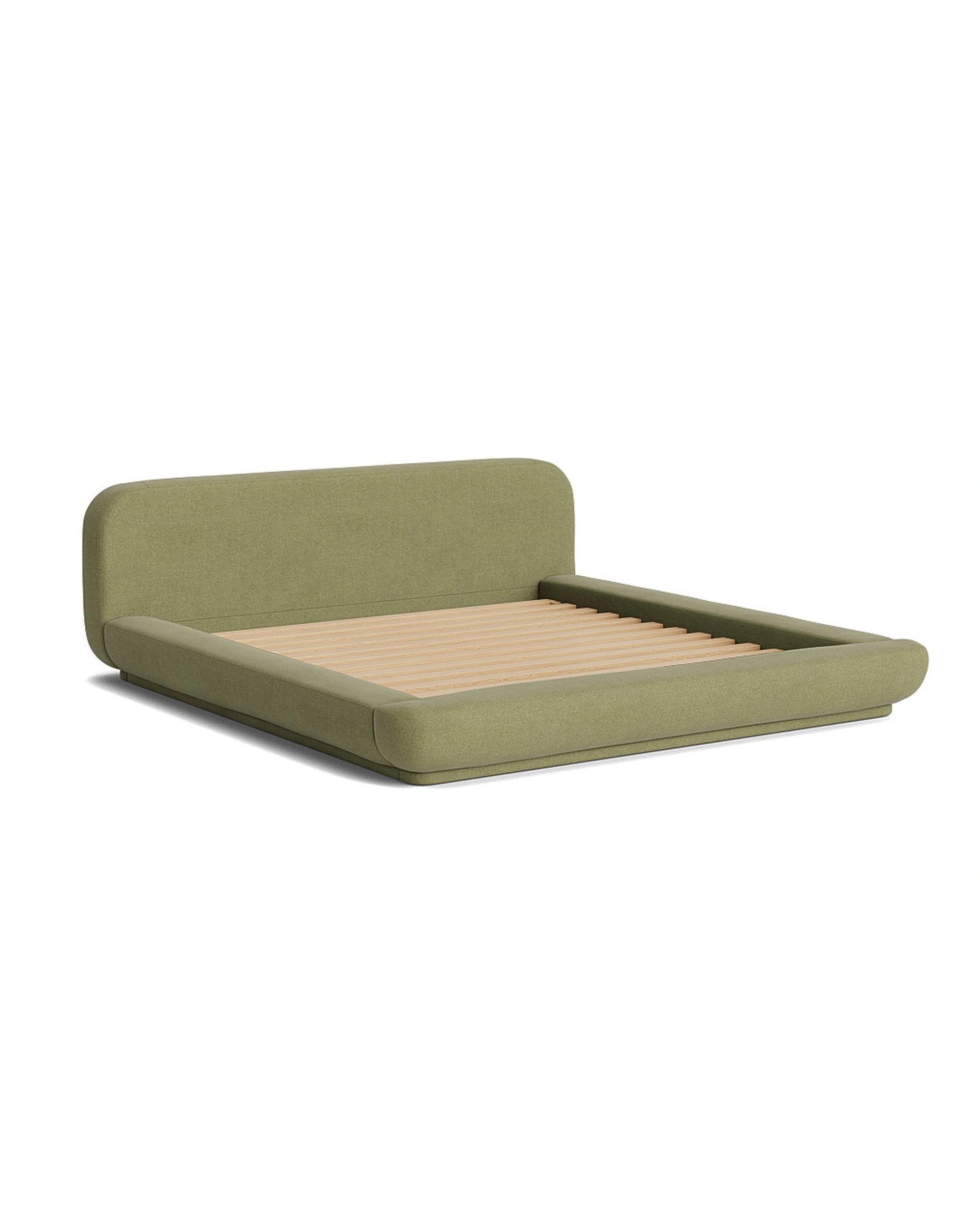 Floss King Bed - Fossil Eucalyptus