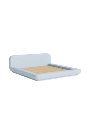 Floss King Bed - Fossil Powder Blue