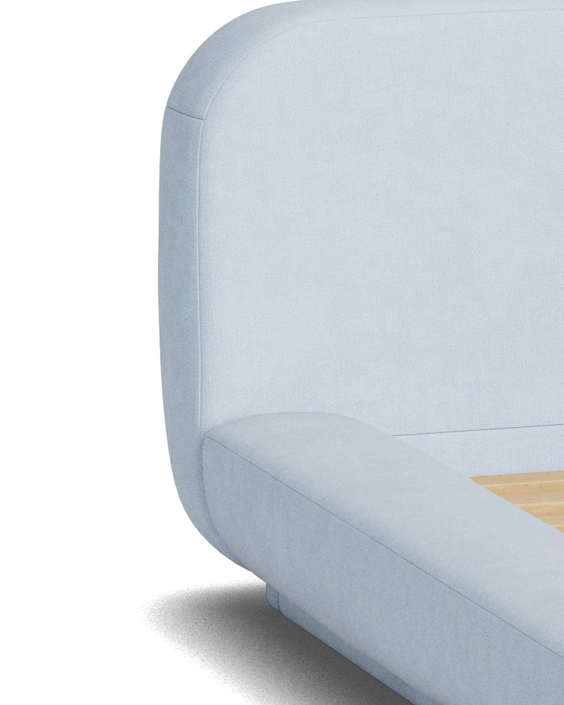 Floss King Bed - Fossil Powder Blue