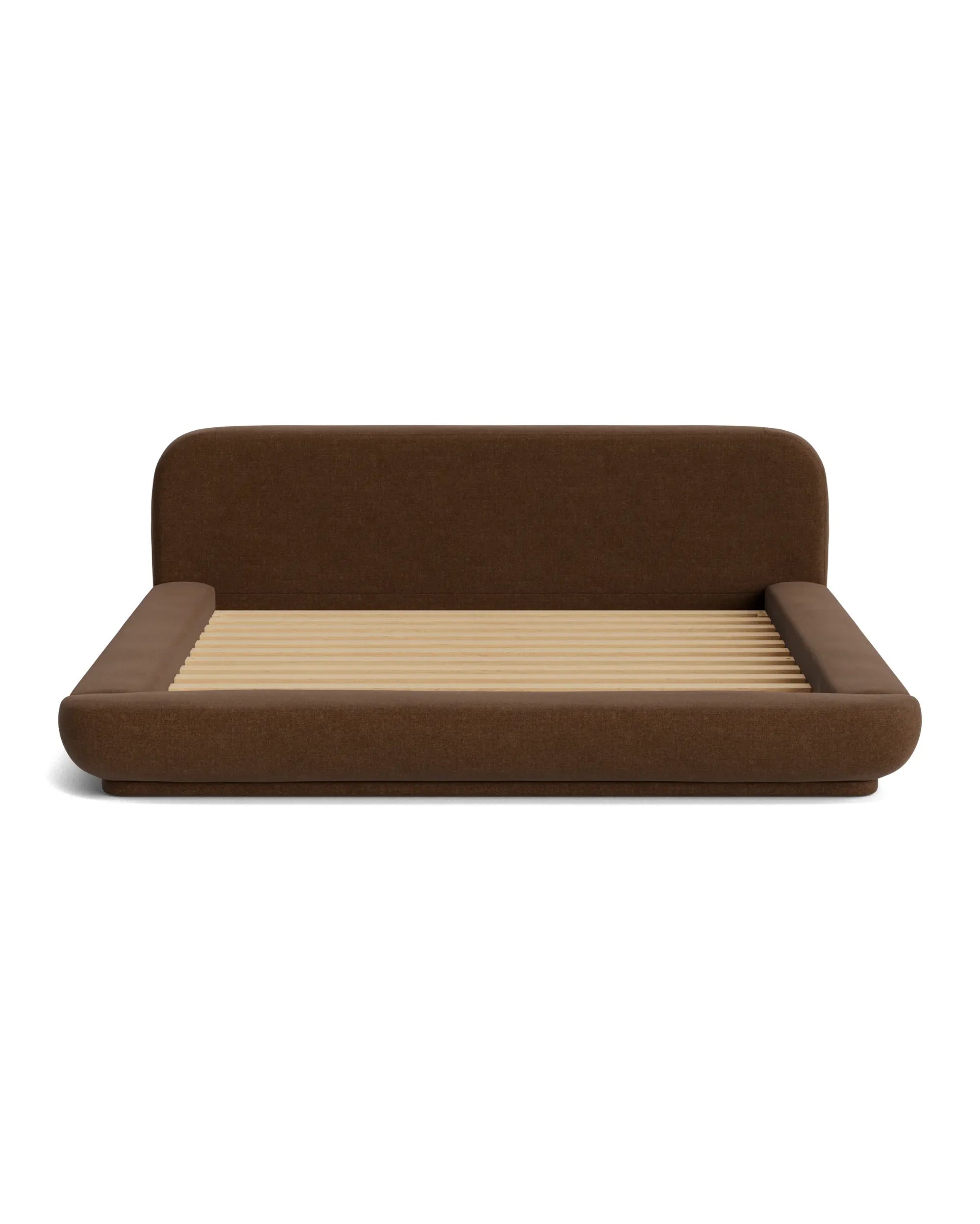 Floss King Bed - Fossil Chocolate