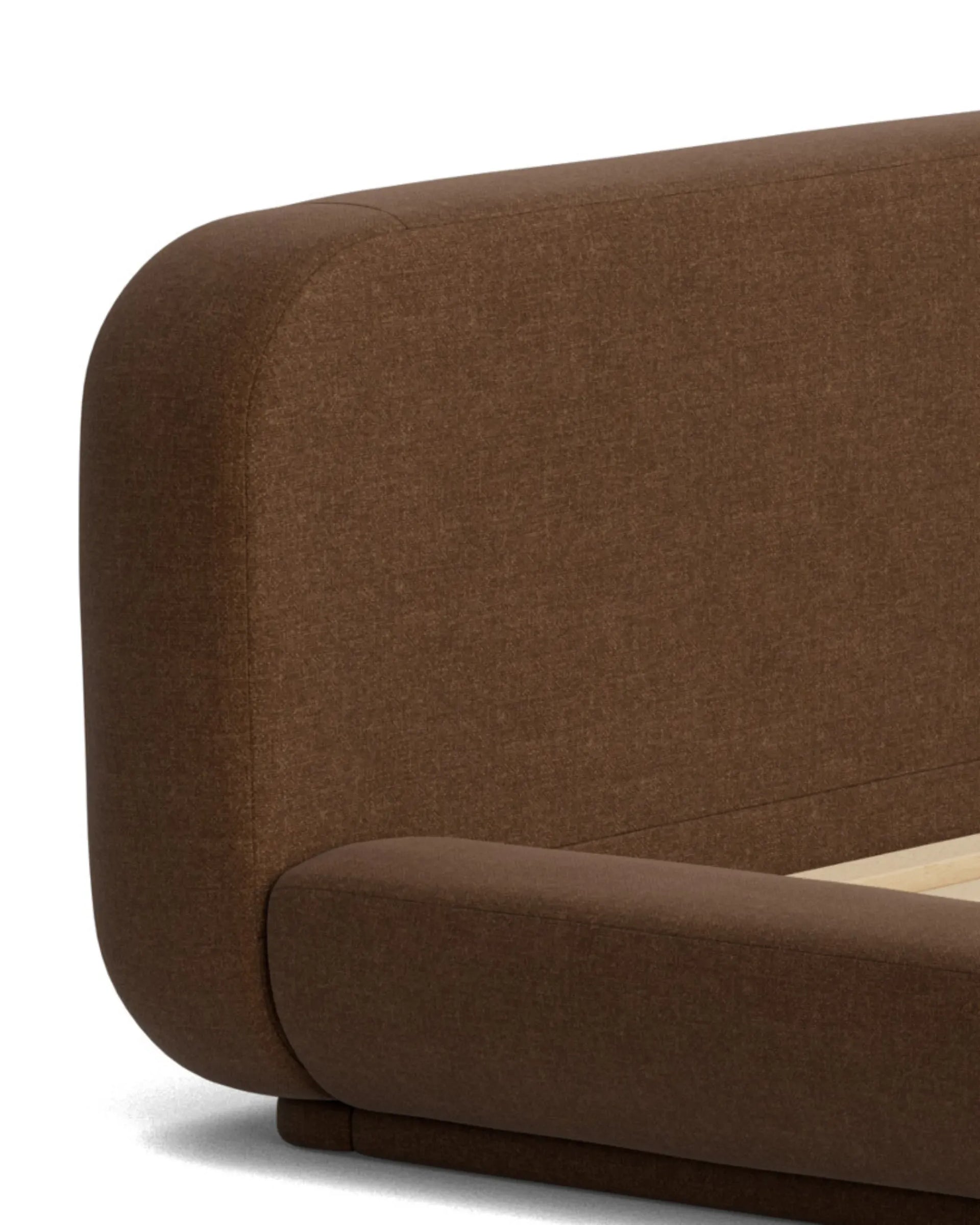 Floss King Bed - Fossil Chocolate