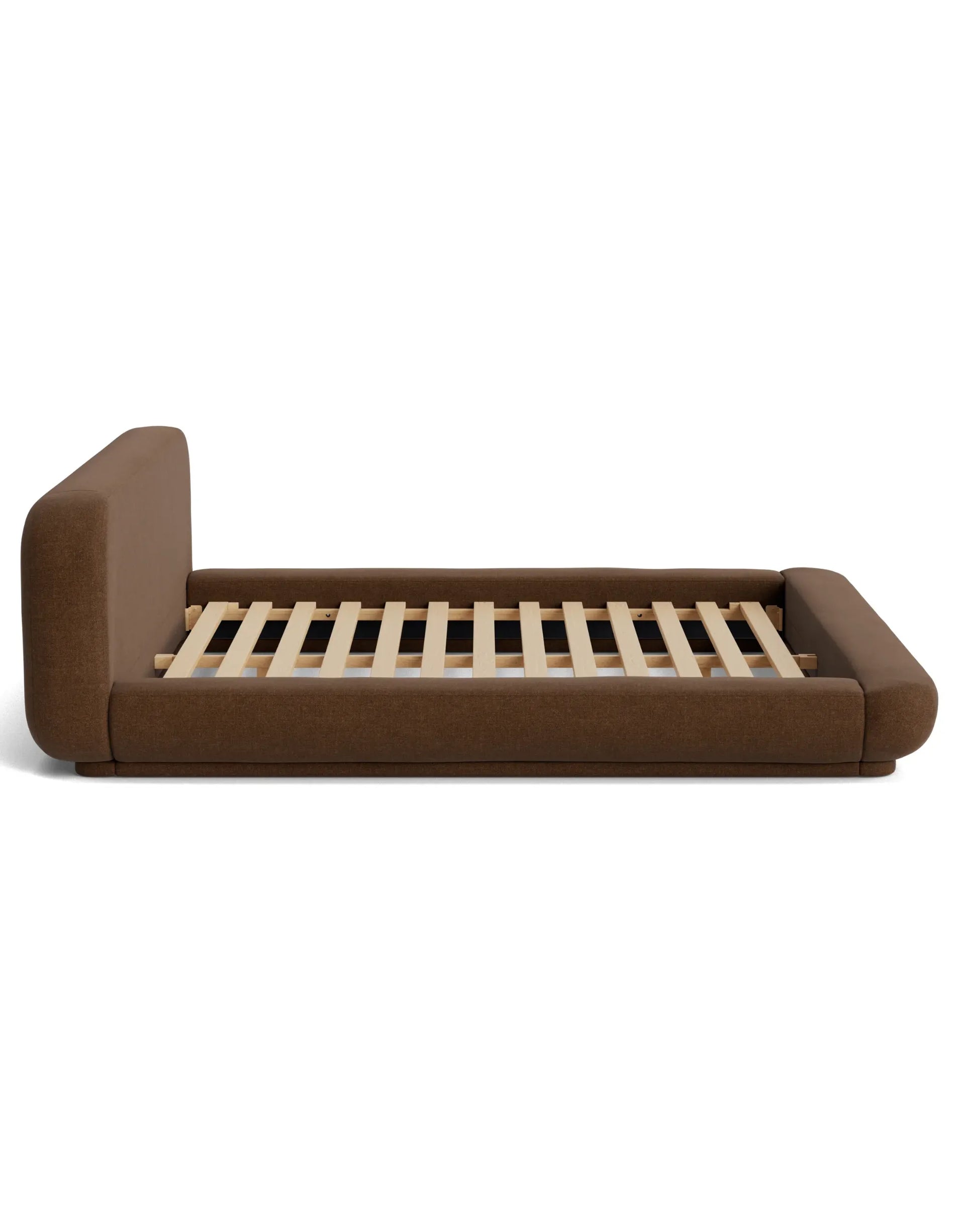 Floss King Bed - Fossil Chocolate