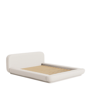Floss King Bed - Silex Off White