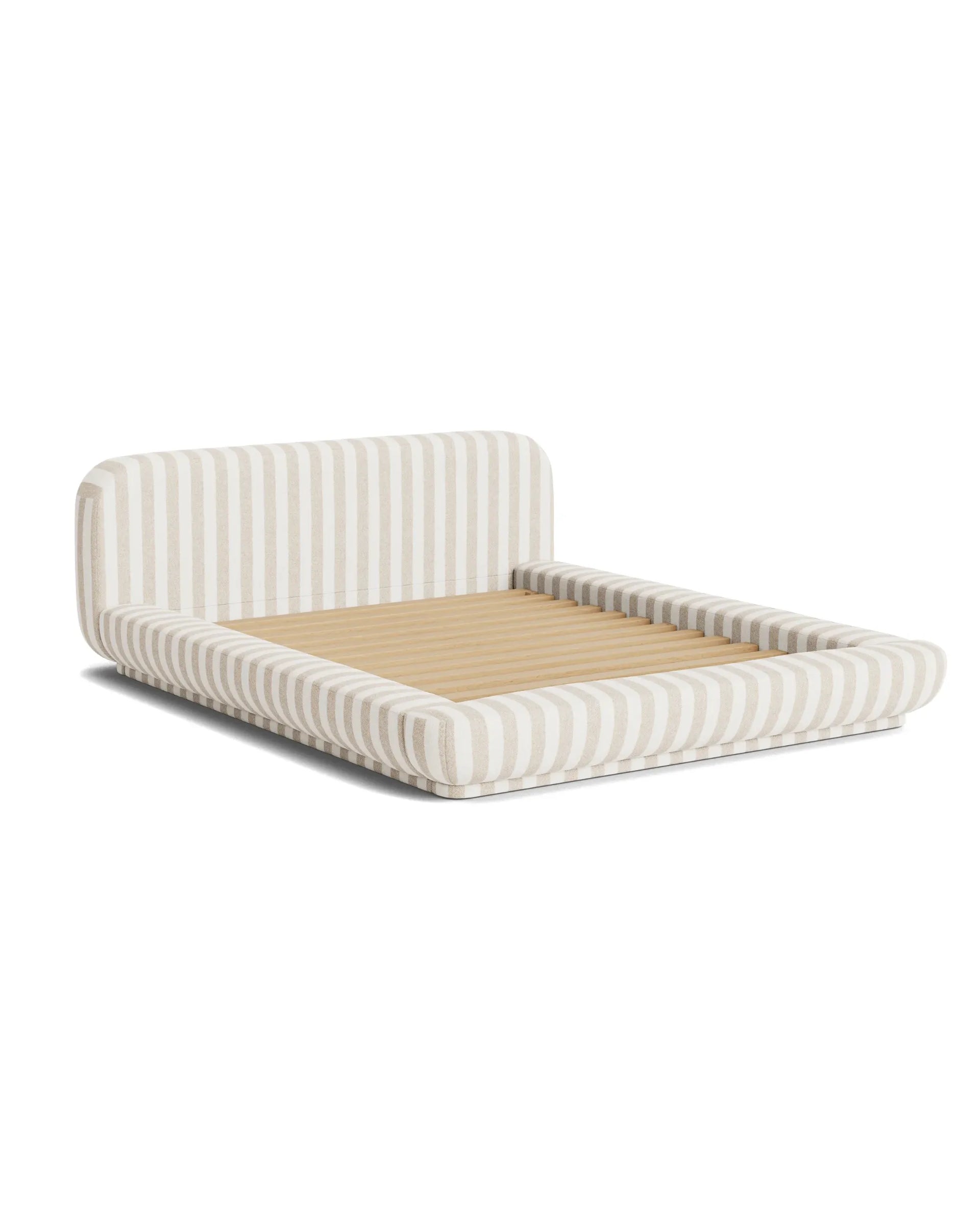 Floss King Bed - Marnie Sand Stripe