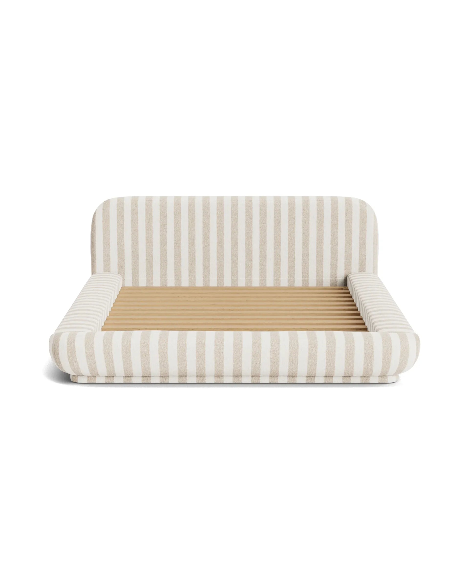 Floss King Bed - Marnie Sand Stripe