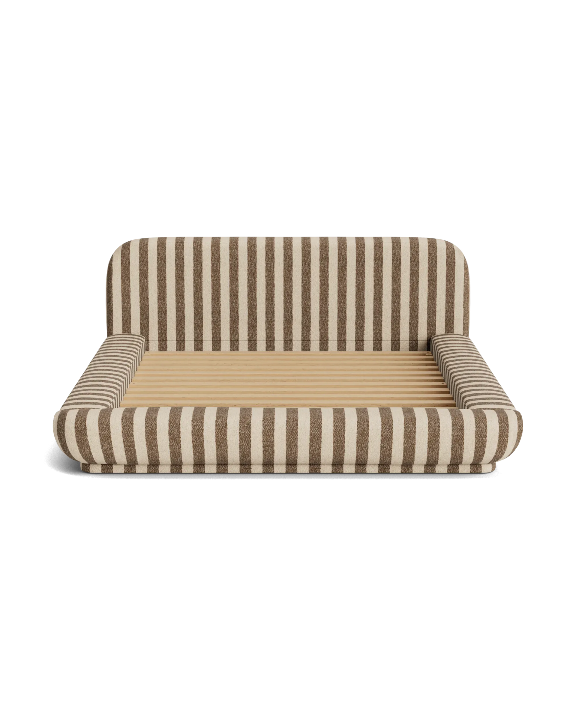 Floss Queen Bed - Marnie Coconut Stripe