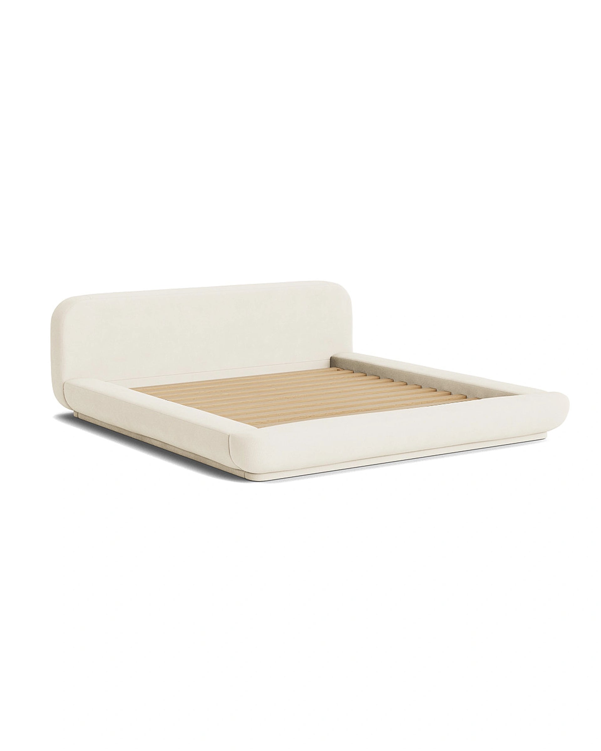 Floss King Bed - Corduroy Off White
