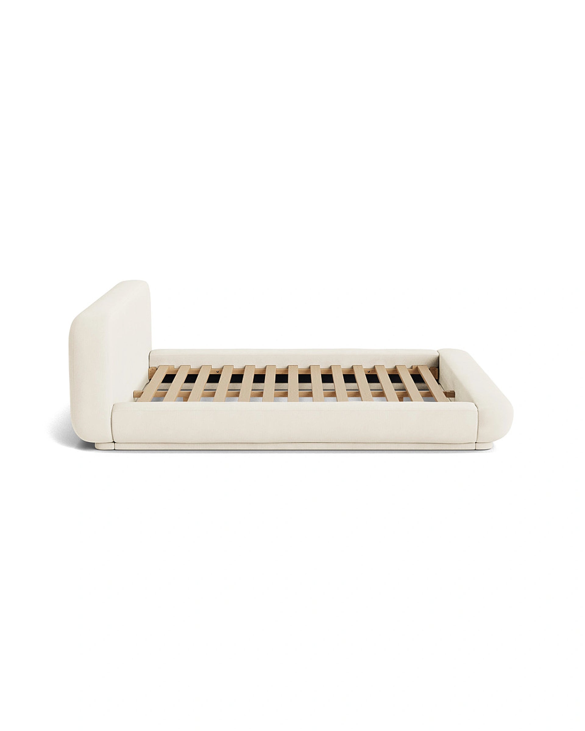 Floss King Bed - Corduroy Off White