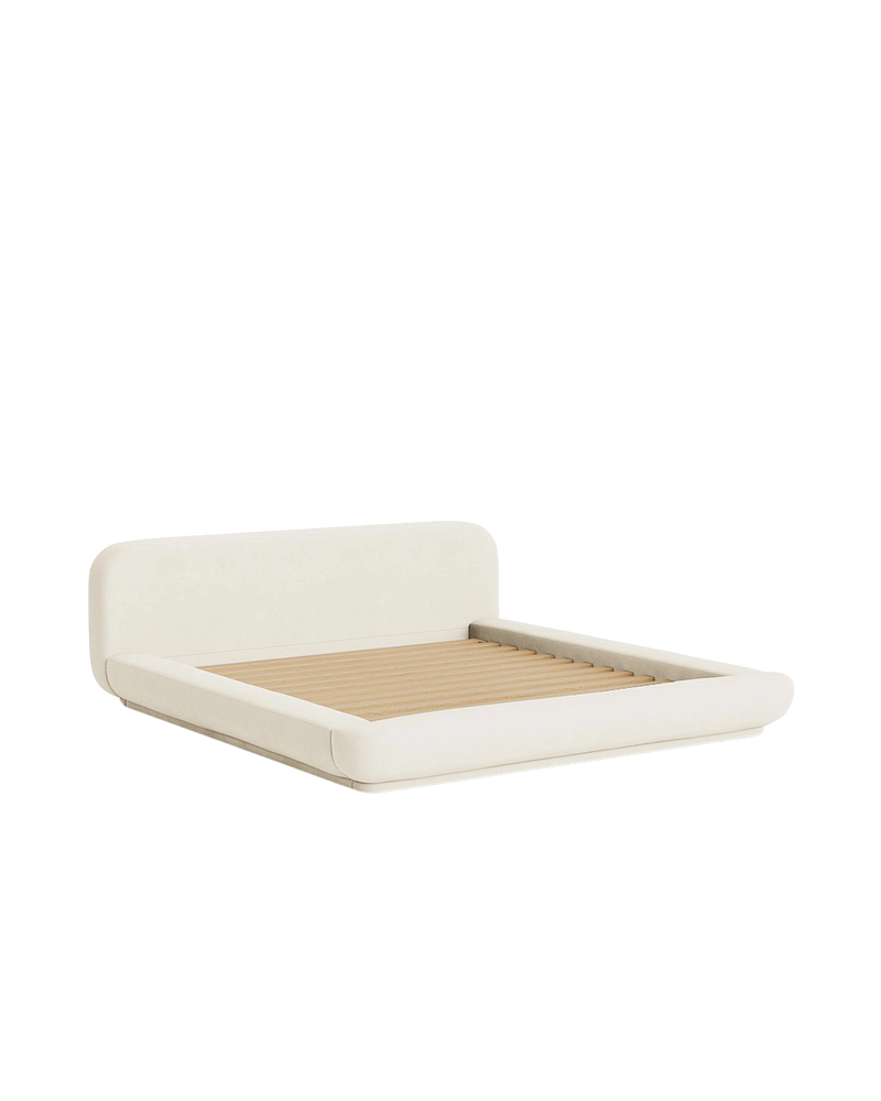 Floss King Bed - Fossil Vanilla