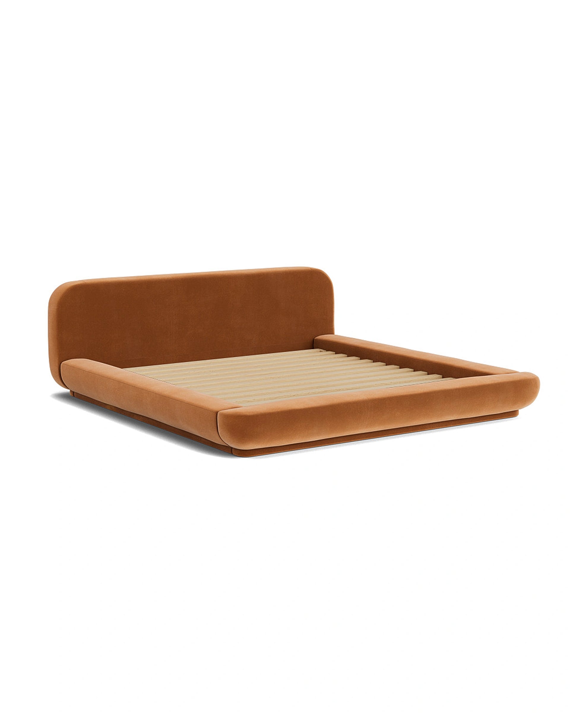 Floss King Bed - Opal Ochre