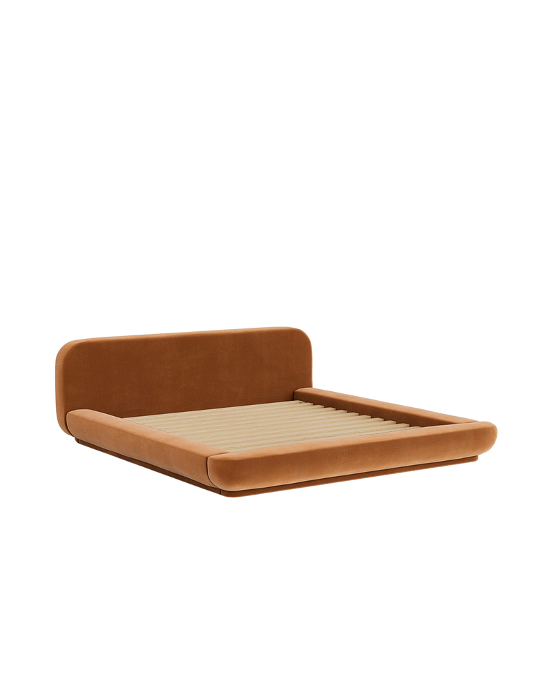 Floss King Bed - Opal Ochre