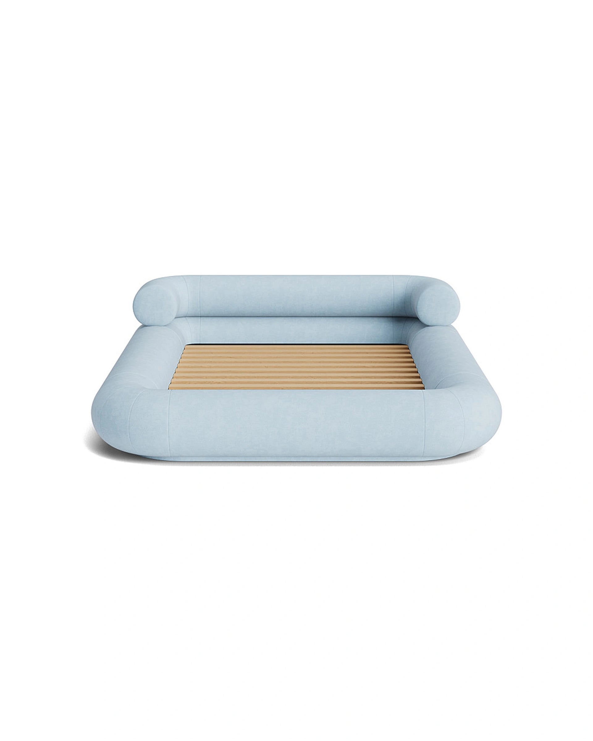 Restore Queen Bed - Fossil Powder Blue
