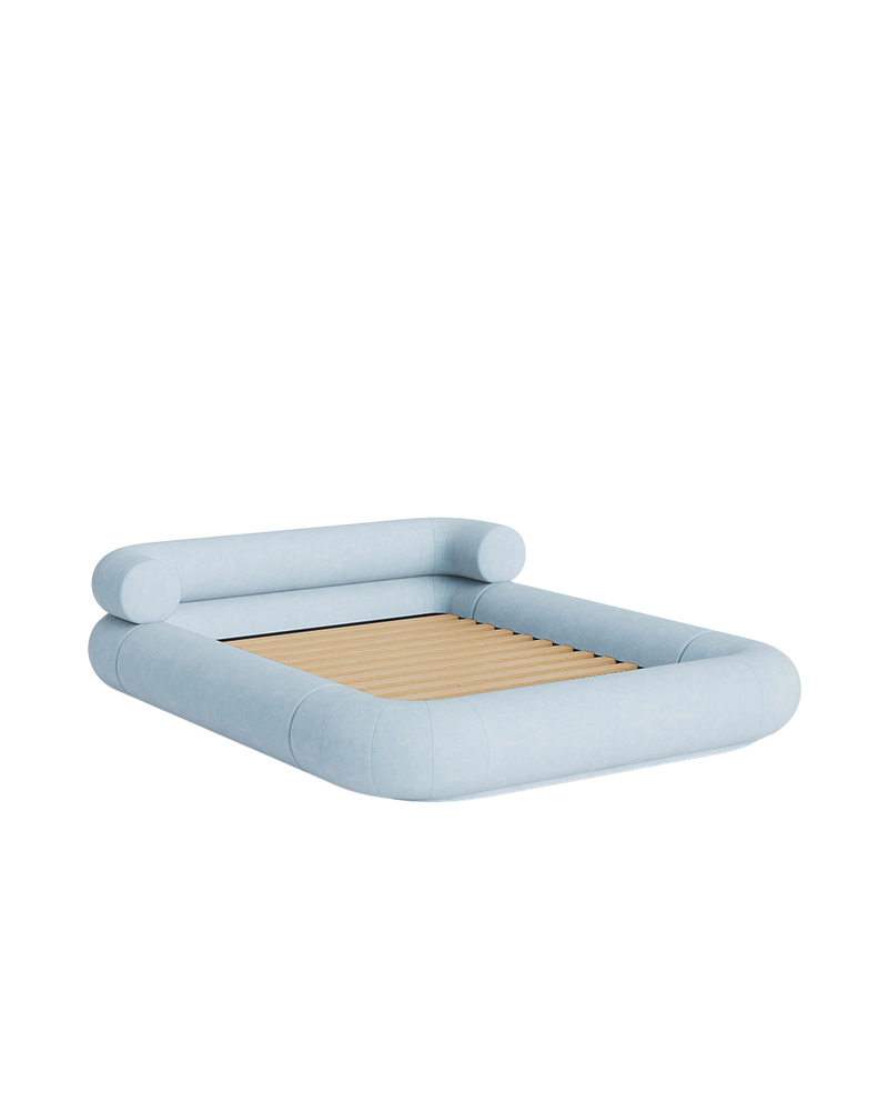Restore Queen Bed - Fossil Powder Blue