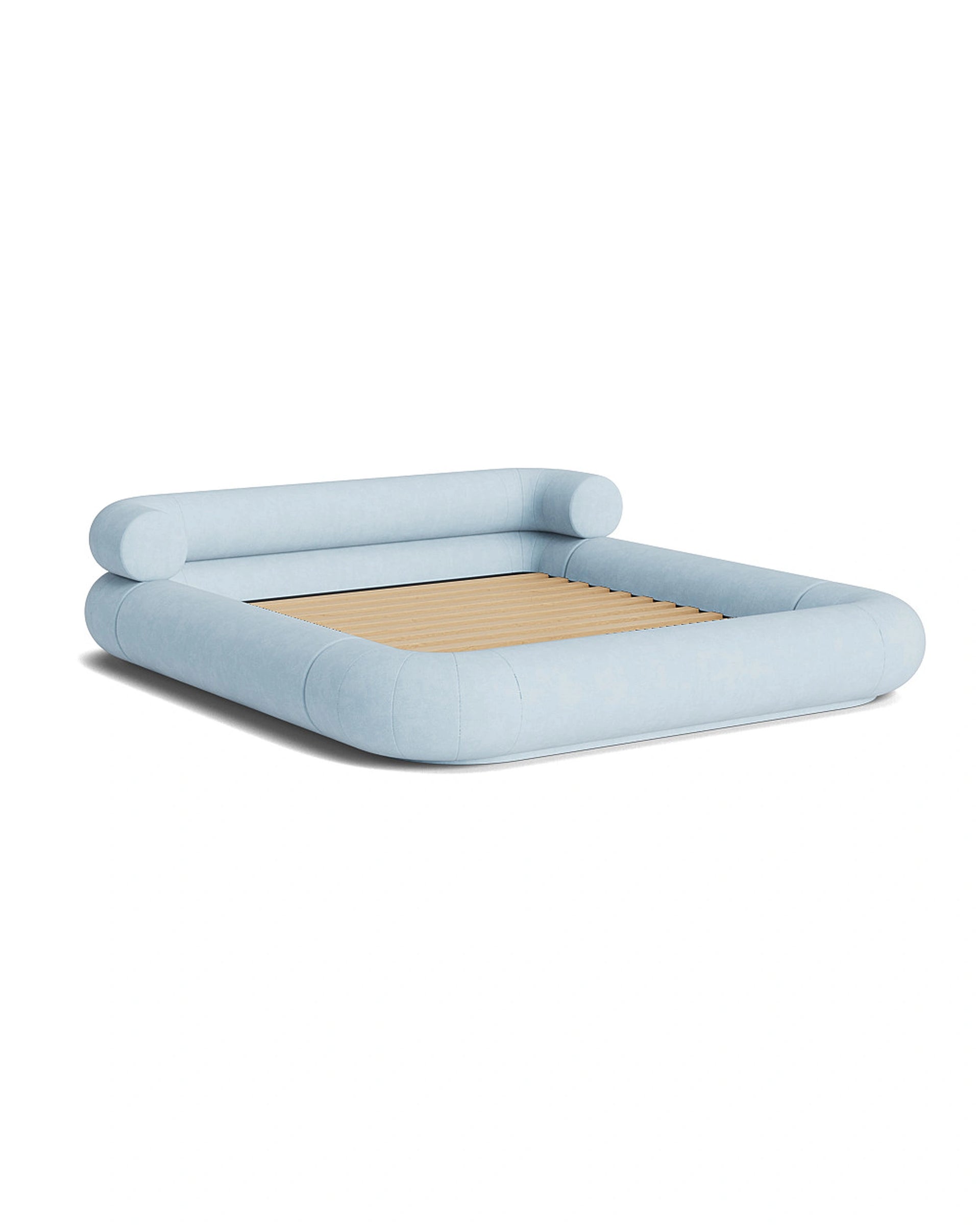 Restore King Bed - Fossil Powder Blue