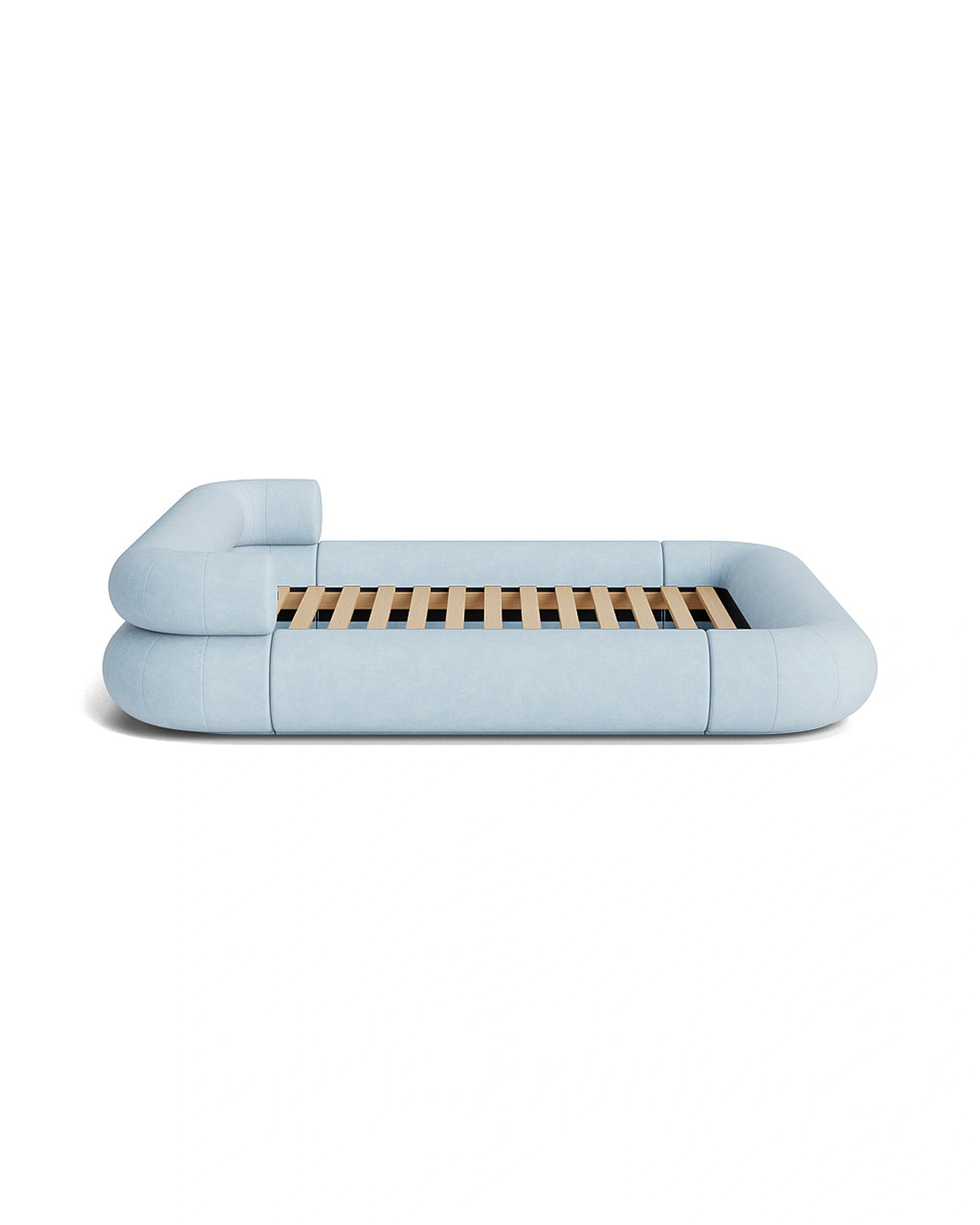 Restore King Bed - Fossil Powder Blue