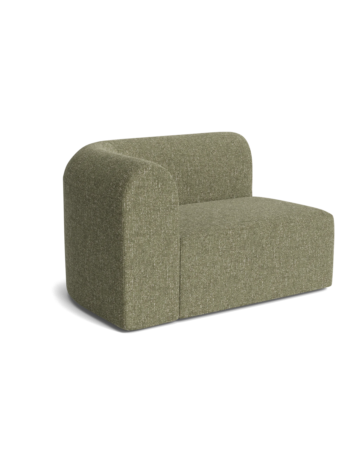 Berg Left Corner Module - Fleck Olive