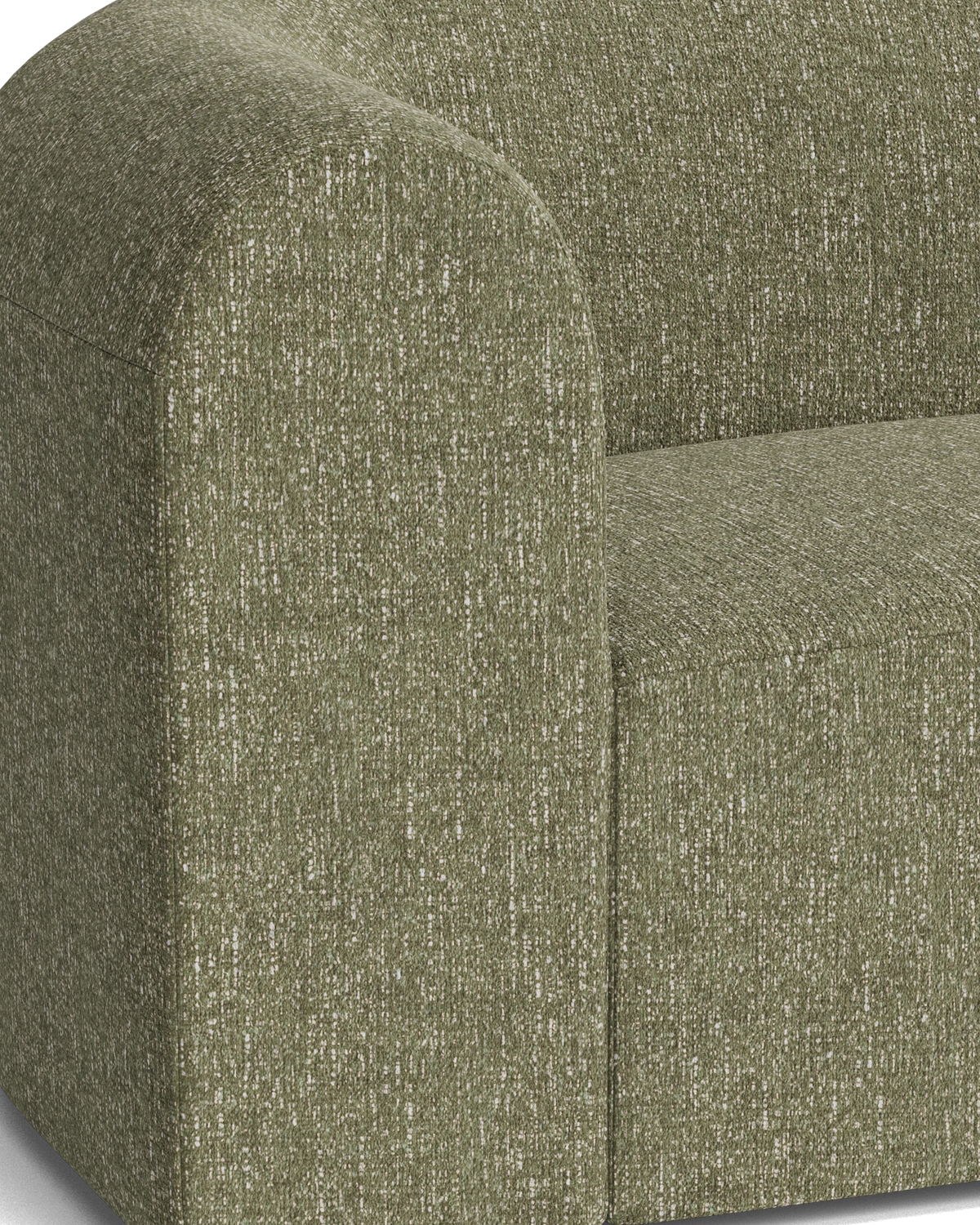 Berg Left Corner Module - Fleck Olive