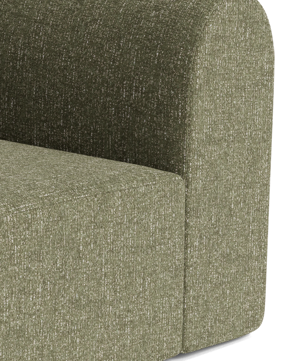 Berg Left Corner Module - Fleck Olive