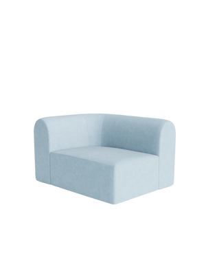Berg Left Corner Module - Fossil Powder Blue