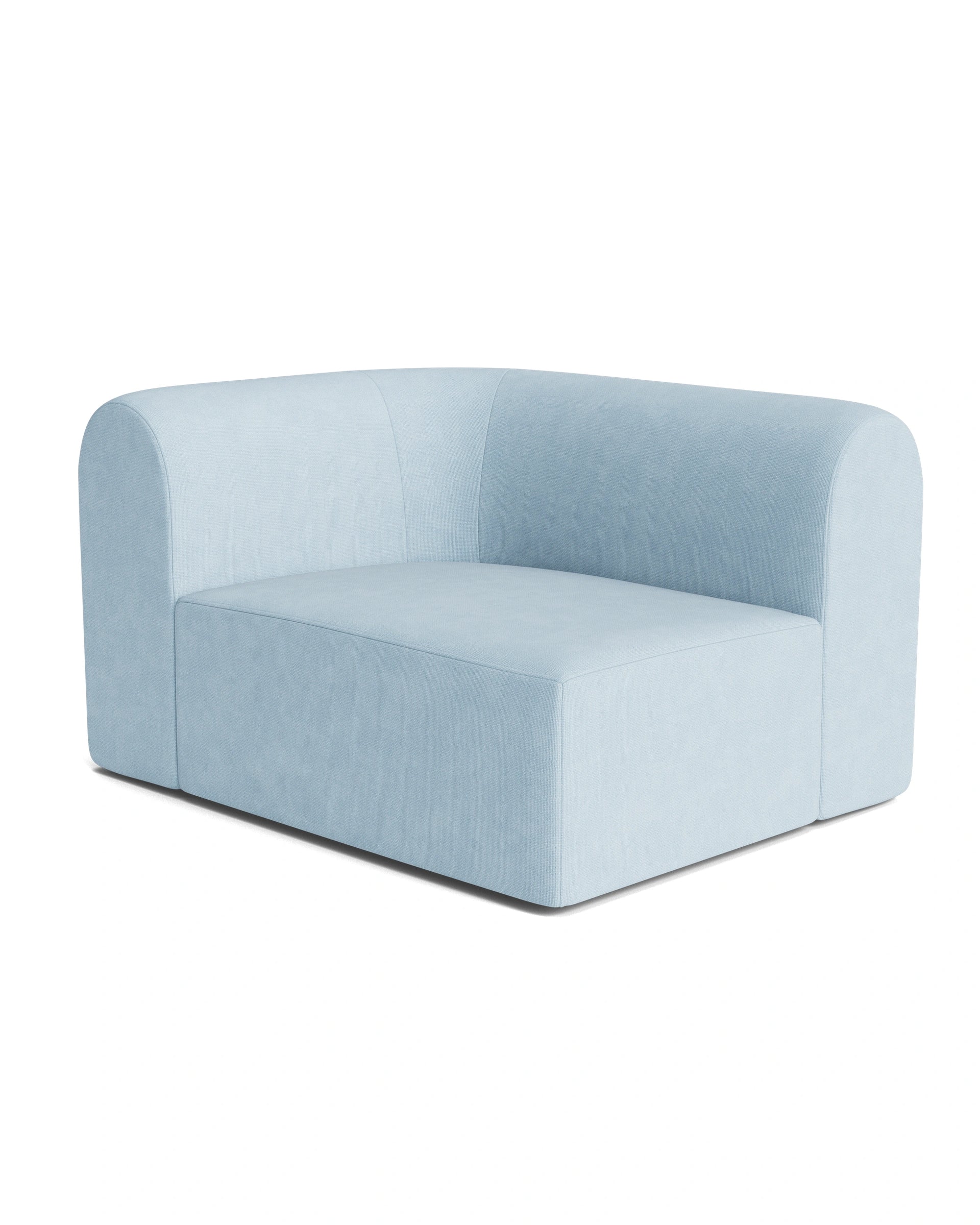 Berg Left Corner Module - Fossil Powder Blue