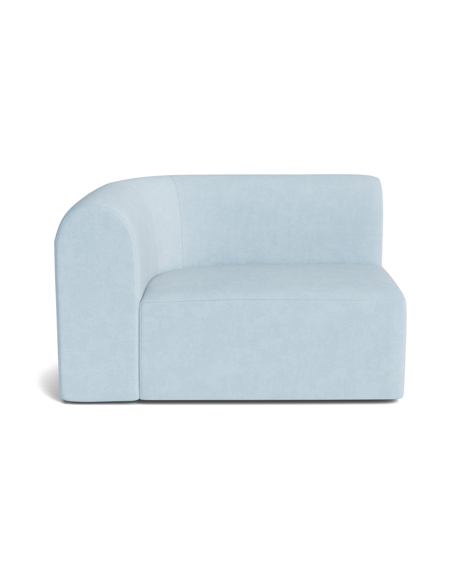 Berg Left Corner Module - Fossil Powder Blue