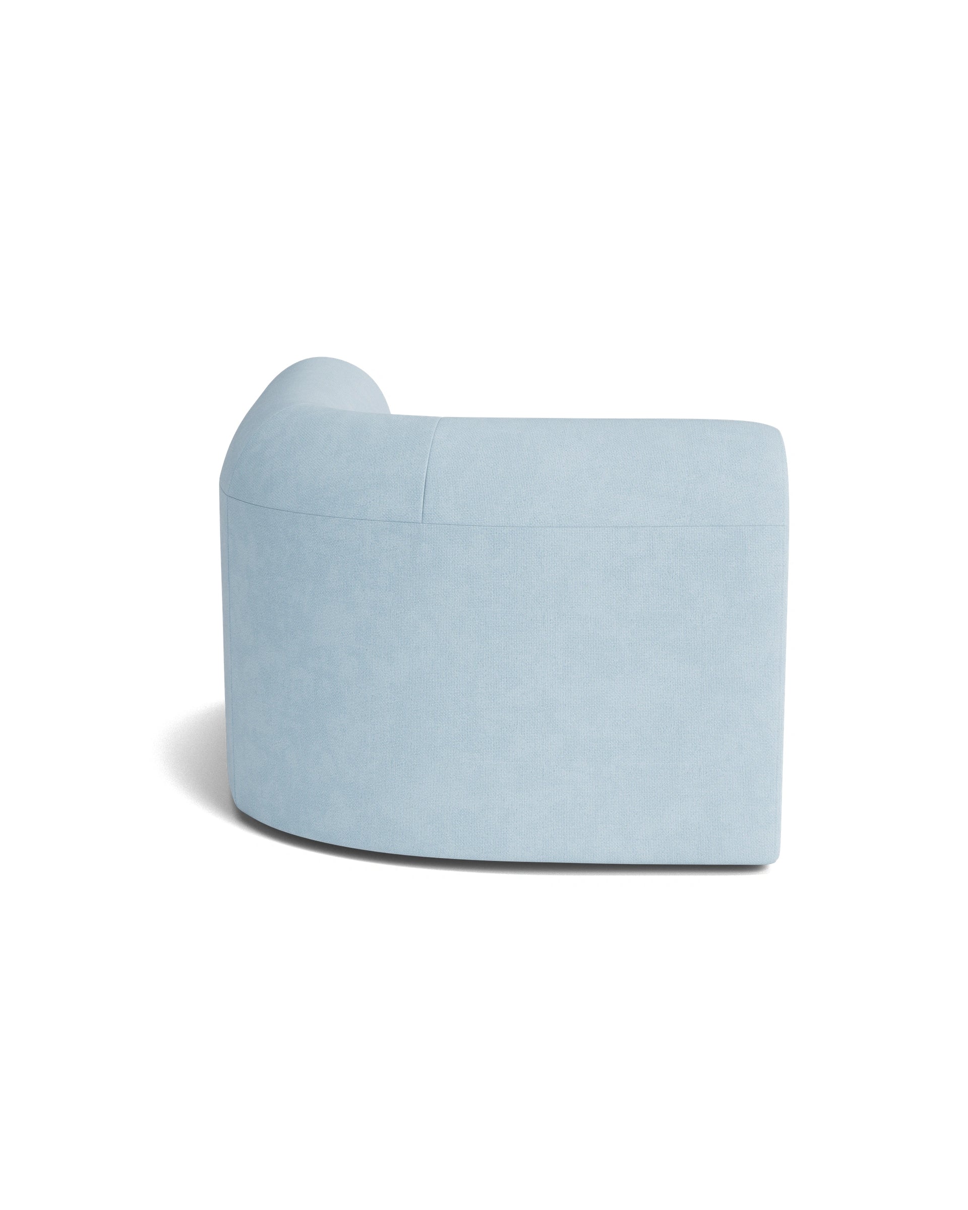Berg Left Corner Module - Fossil Powder Blue