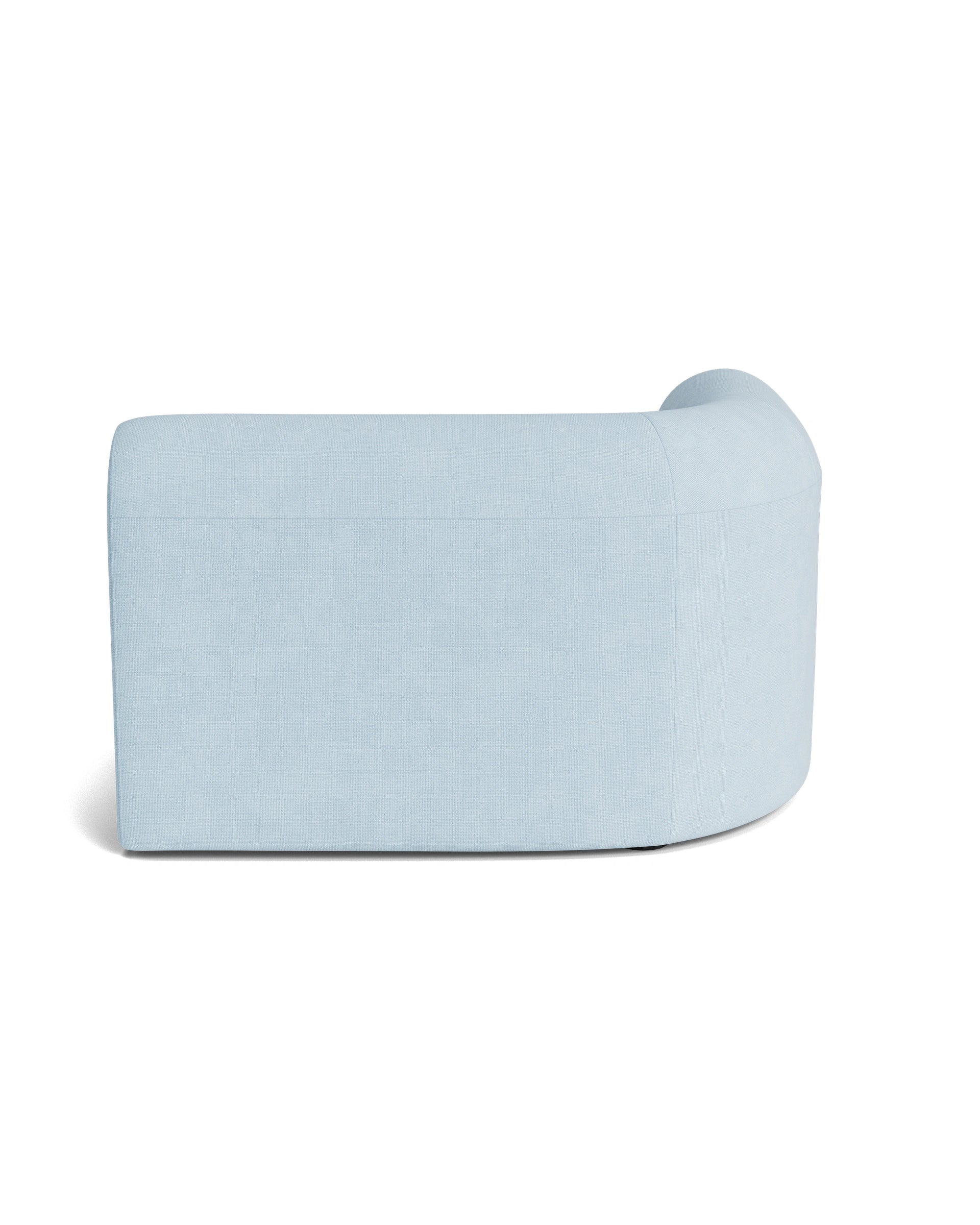 Berg Left Corner Module - Fossil Powder Blue