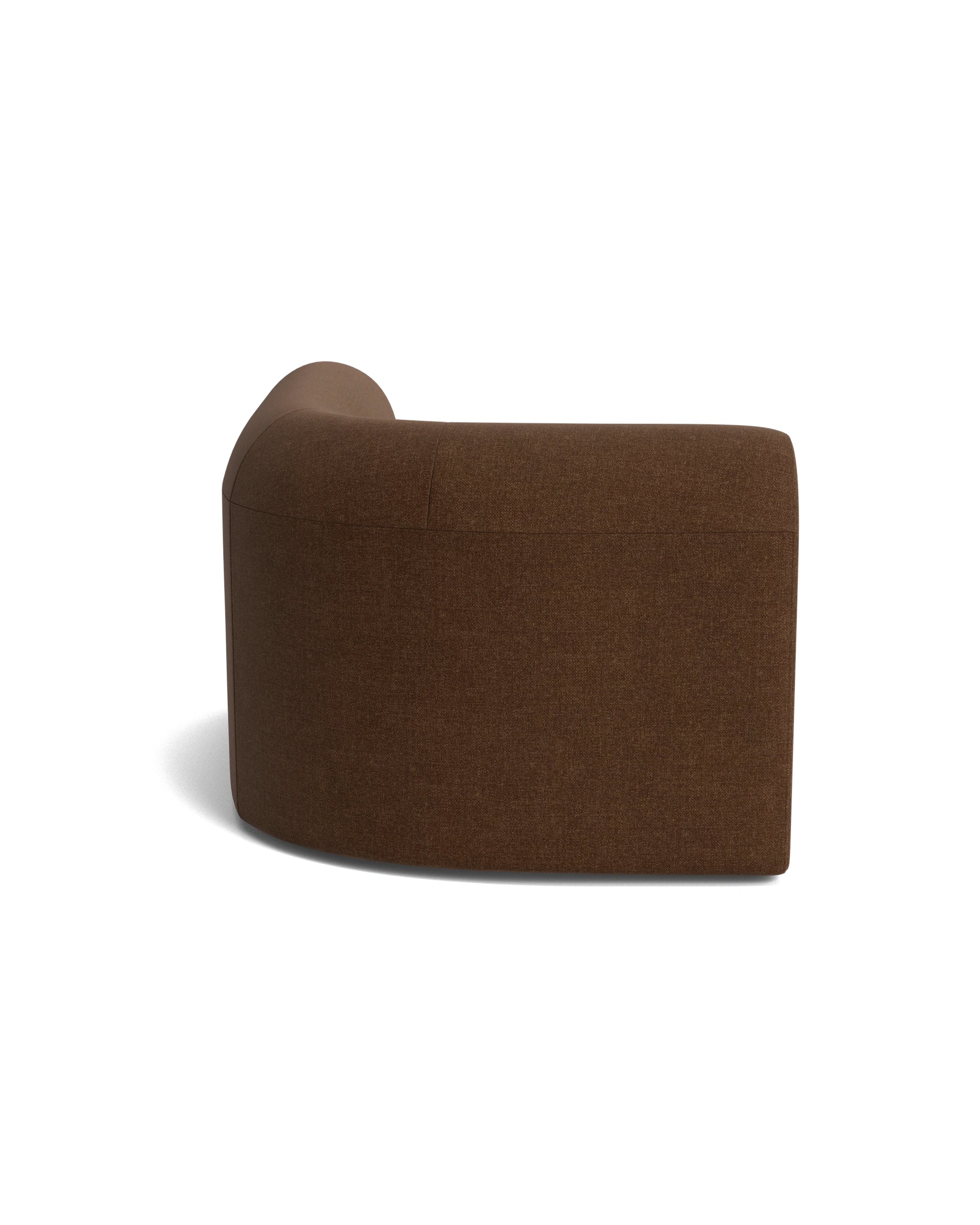 Berg Left Corner Module - Fossil Chocolate
