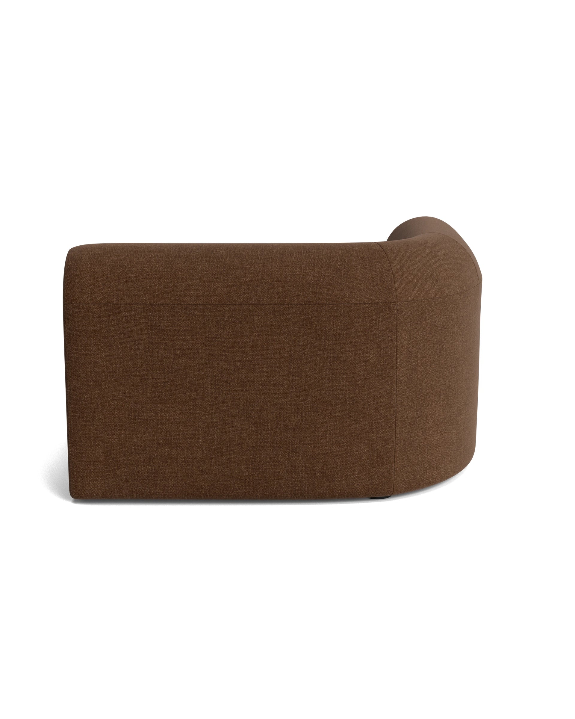 Berg Left Corner Module - Fossil Chocolate