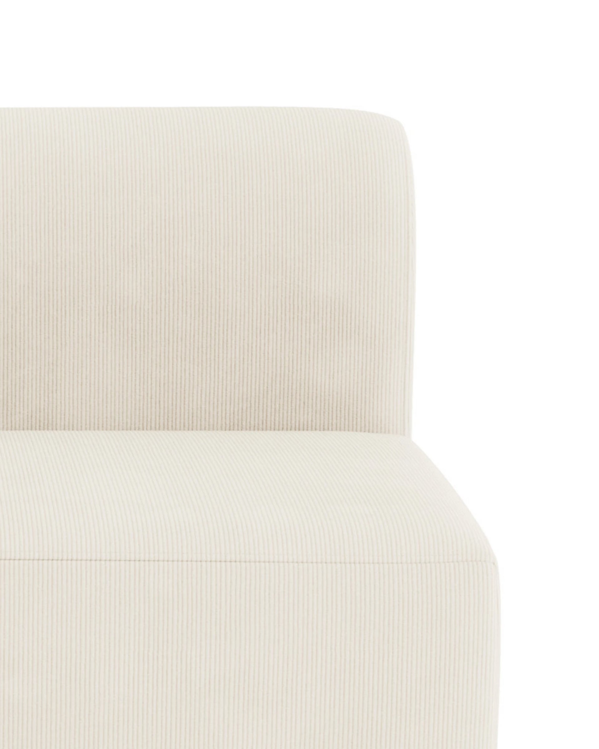 Berg Left Corner Module - Corduroy Off White