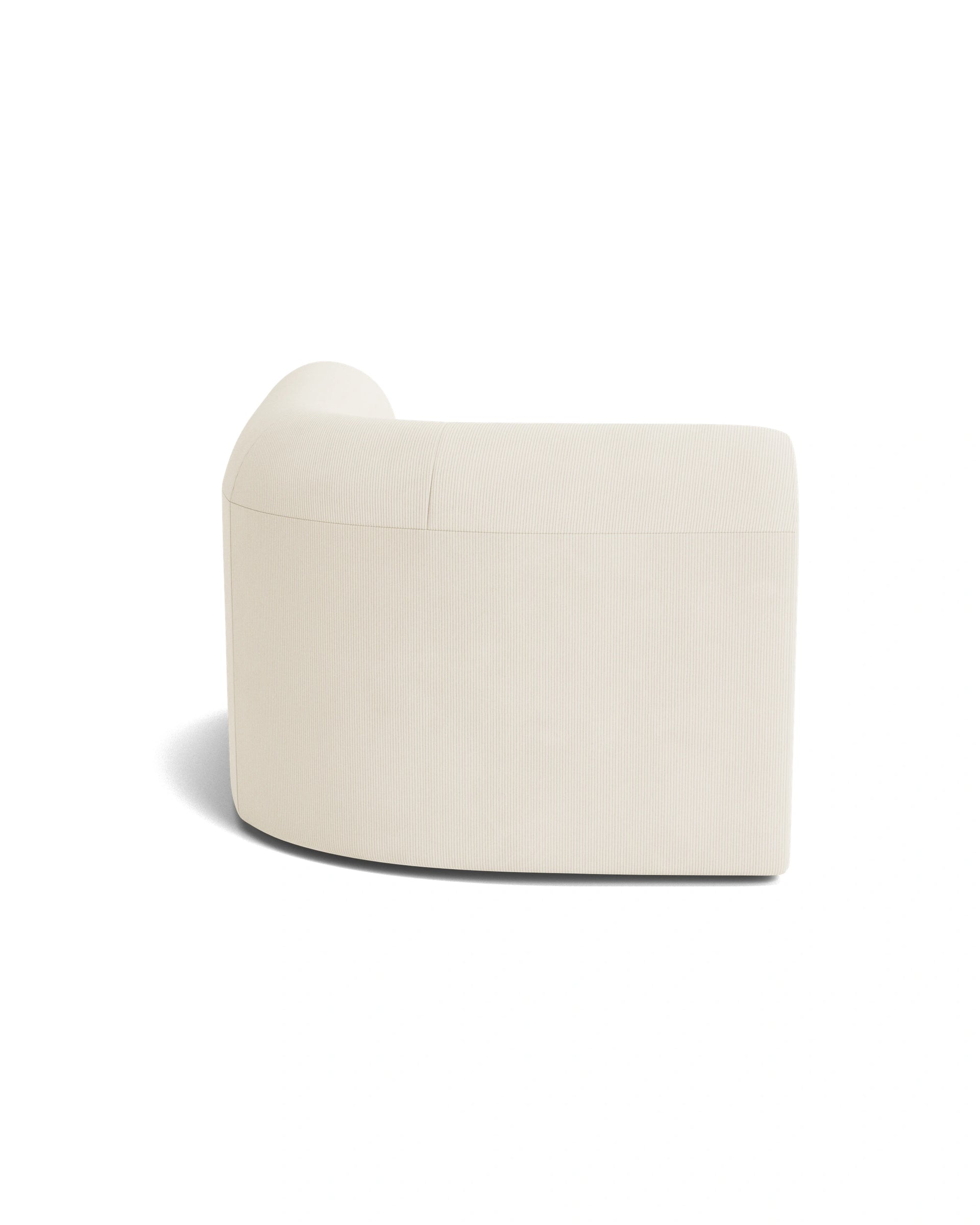 Berg Left Corner Module - Corduroy Off White