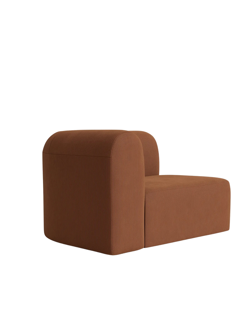 Berg Left Corner Module - Corduroy Cocoa