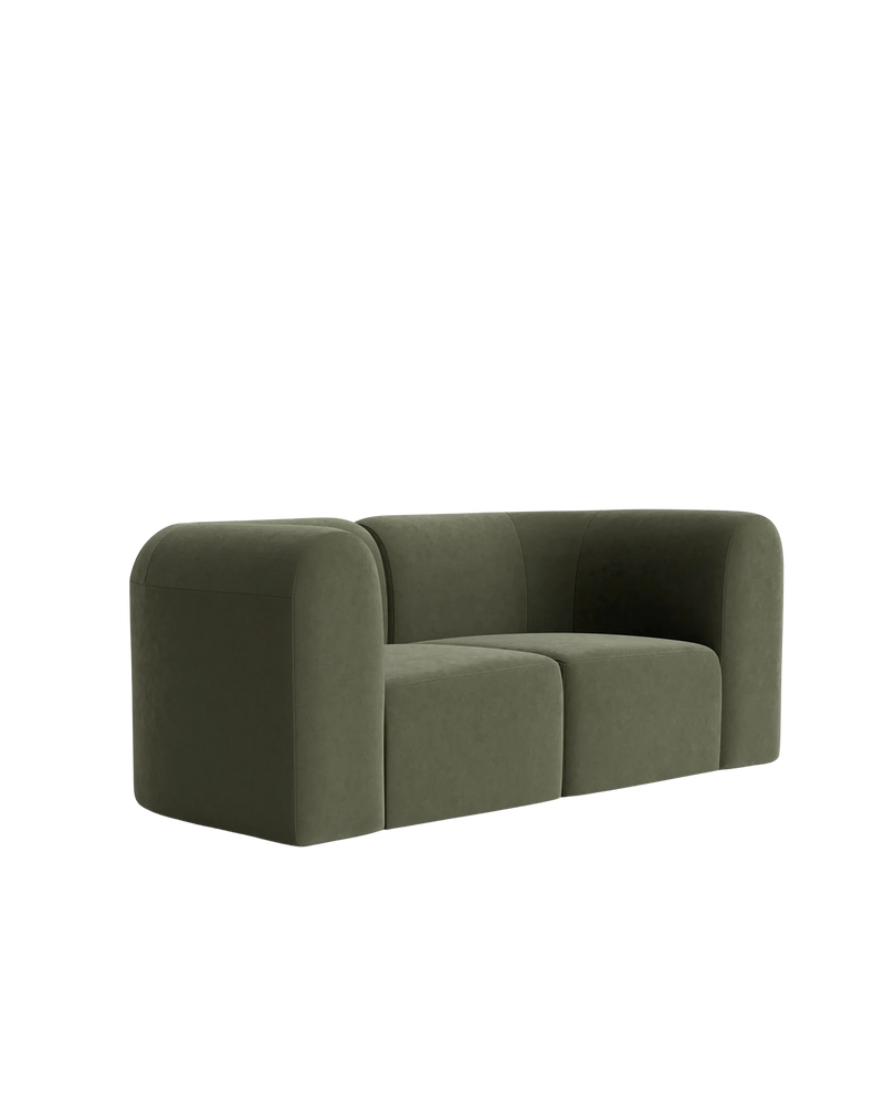 Berg 2 Seater Sofa - Eden Leaf
