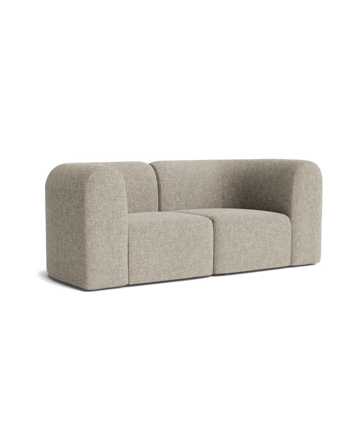 Berg 2 Seater Sofa - Fleck Smoke