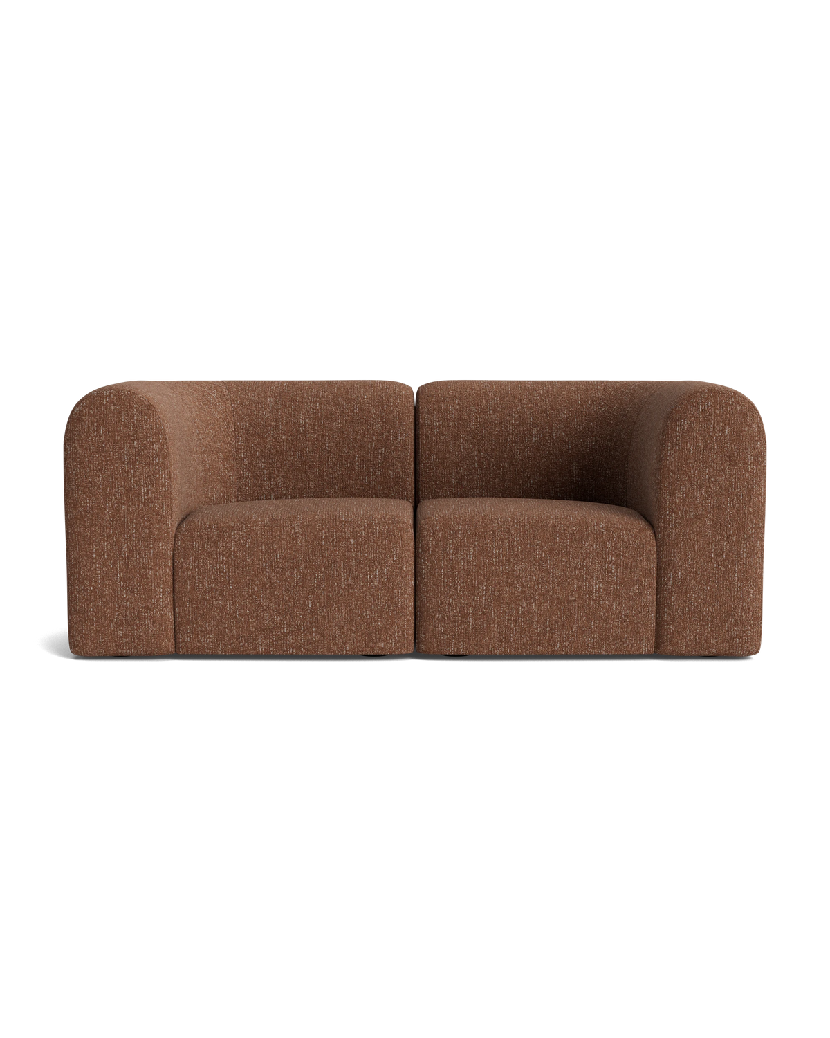 Berg 2 Seater Sofa - Fleck Rust