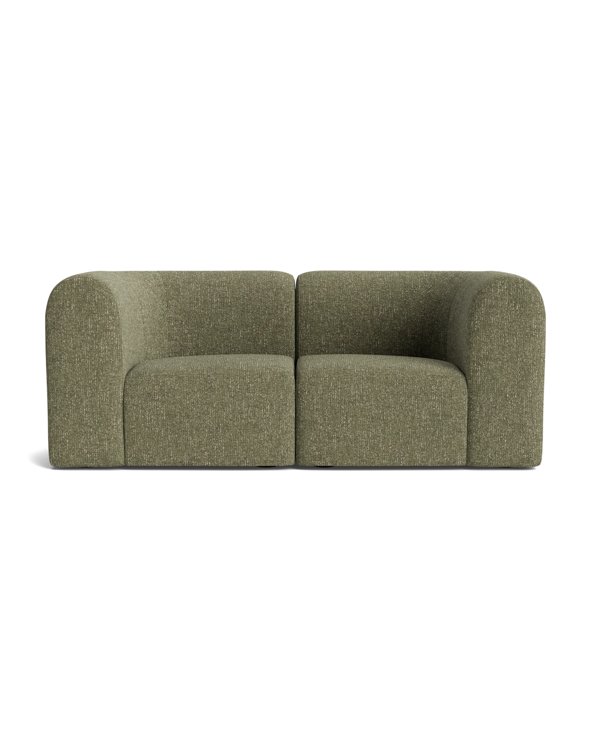 Berg 2 Seater Sofa - Fleck Olive