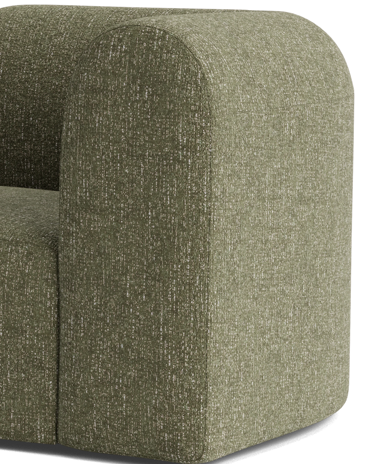 Berg 2 Seater Sofa - Fleck Olive