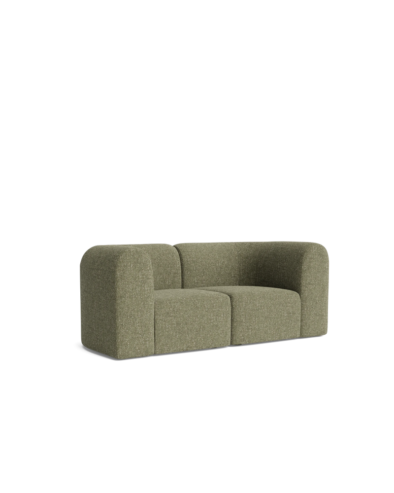 Berg 2 Seater Sofa - Fleck Olive