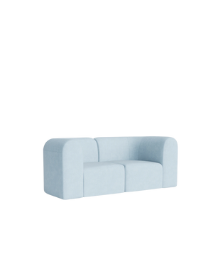 Berg 2 Seater Sofa - Fossil Powder Blue
