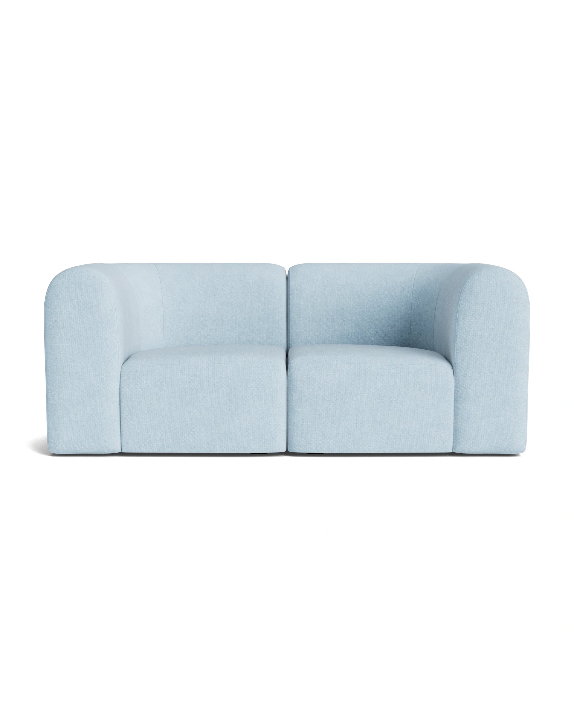 Berg 2 Seater Sofa - Fossil Powder Blue