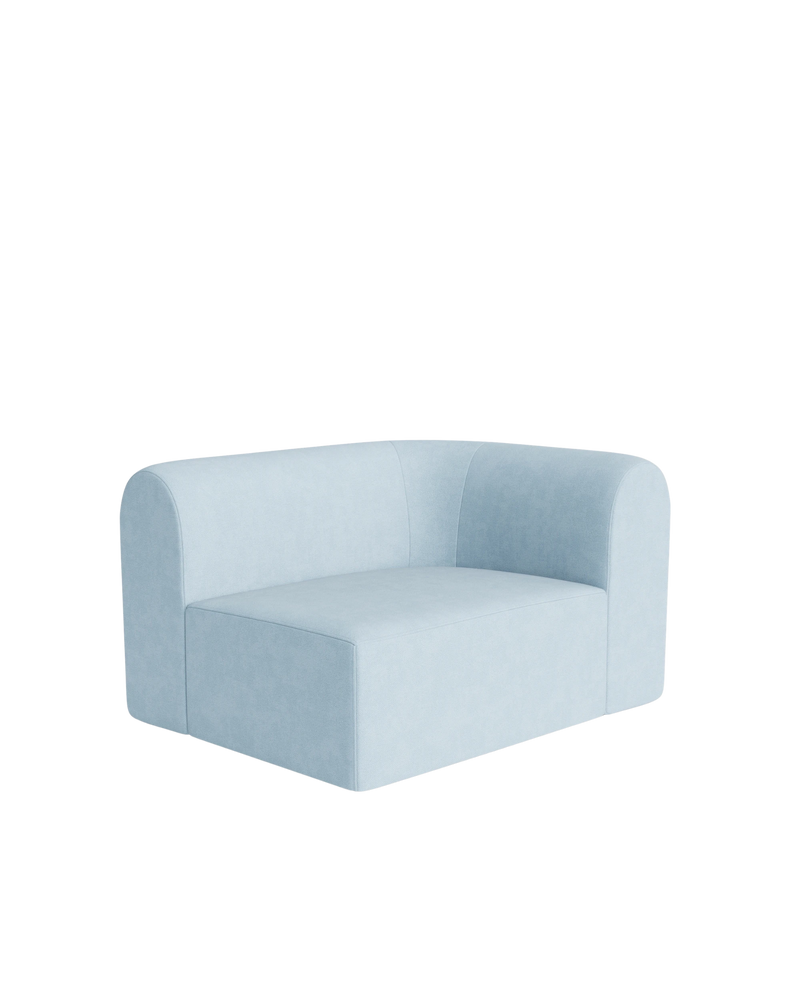 Berg Right Corner Module - Fossil Powder Blue
