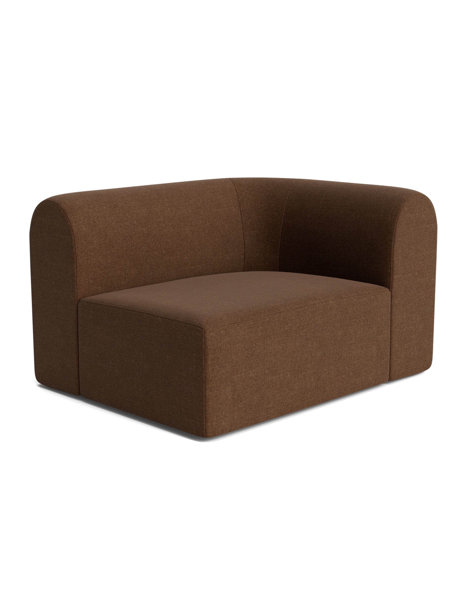 Berg Right Corner Module - Fossil Chocolate