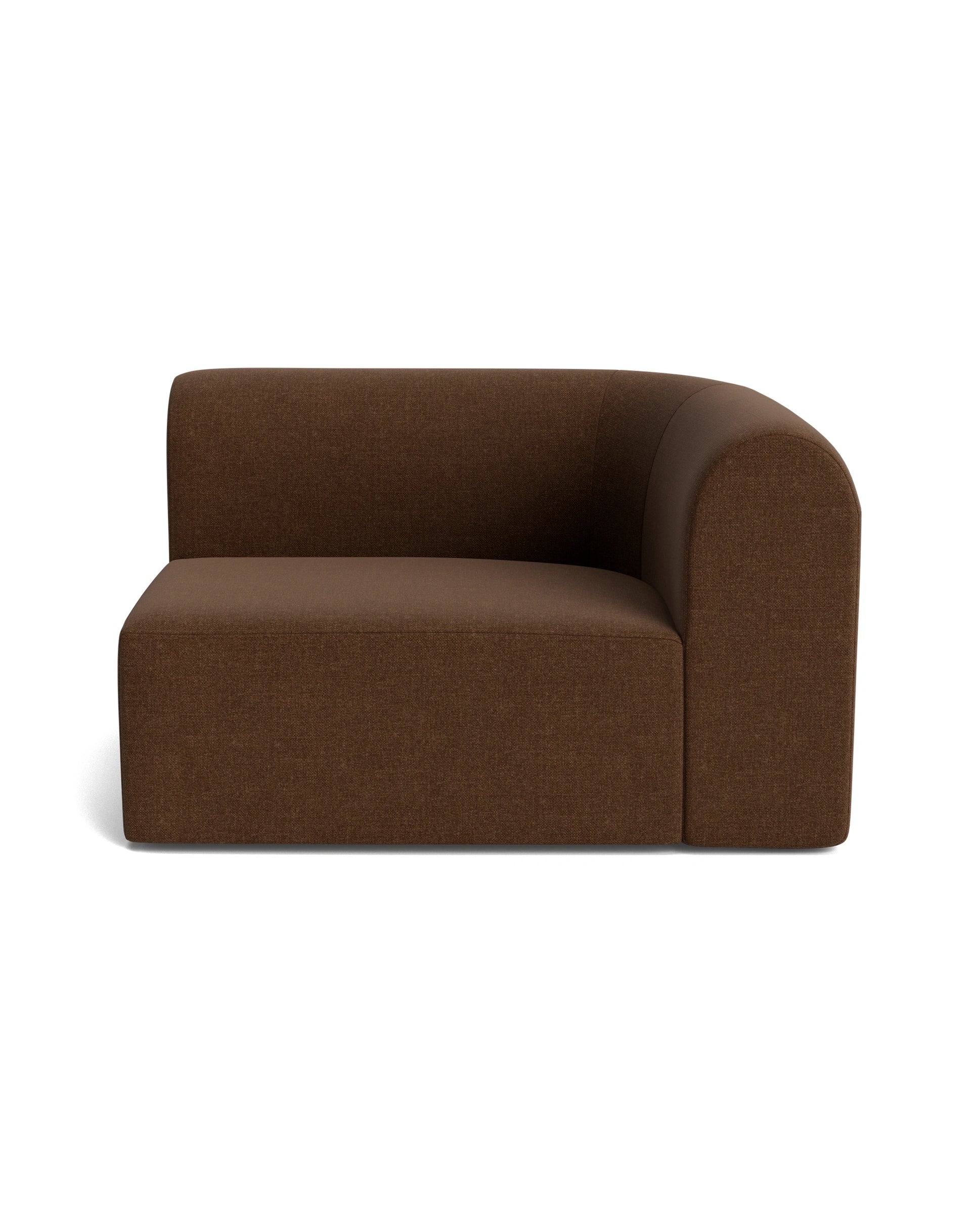 Berg Right Corner Module - Fossil Chocolate