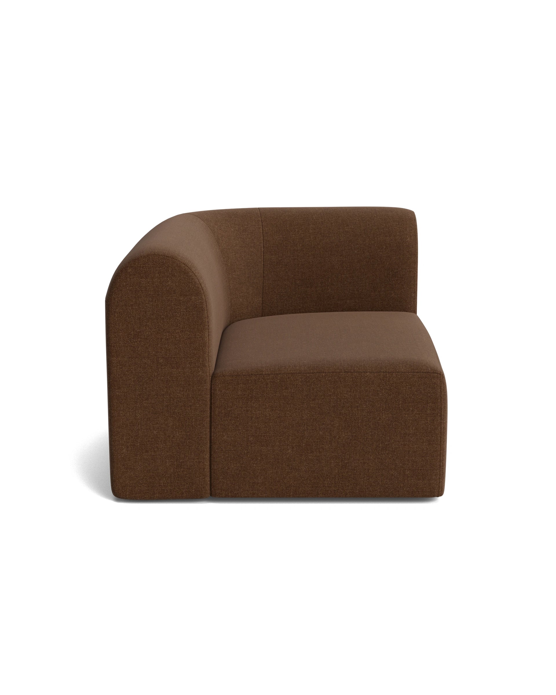 Berg Right Corner Module - Fossil Chocolate