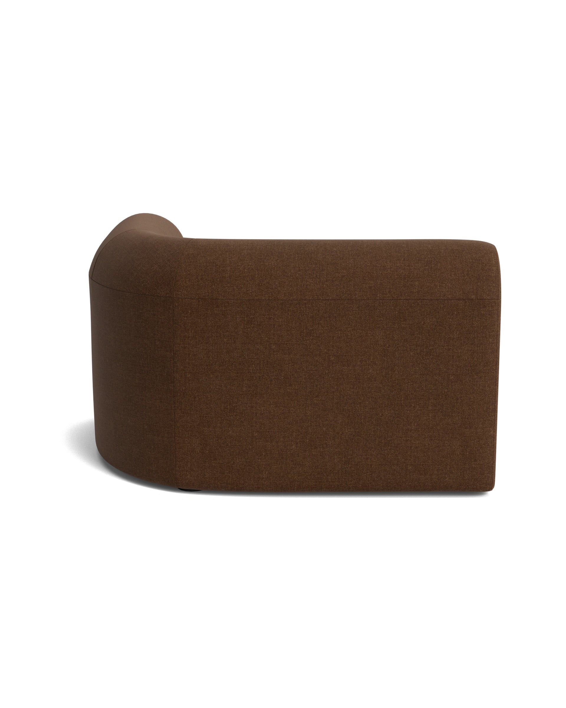 Berg Right Corner Module - Fossil Chocolate