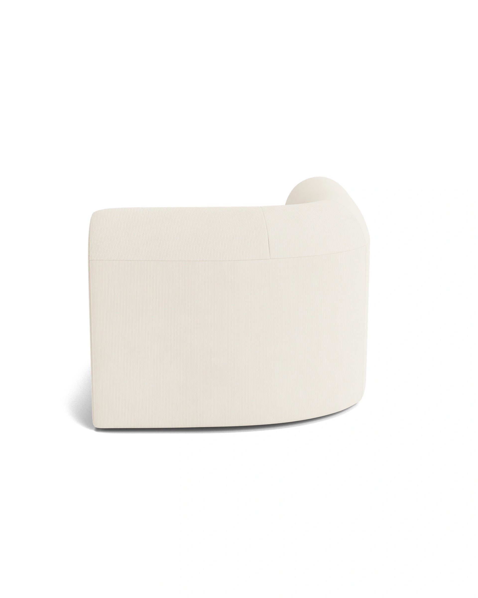 Berg Right Corner Module - Corduroy Off White