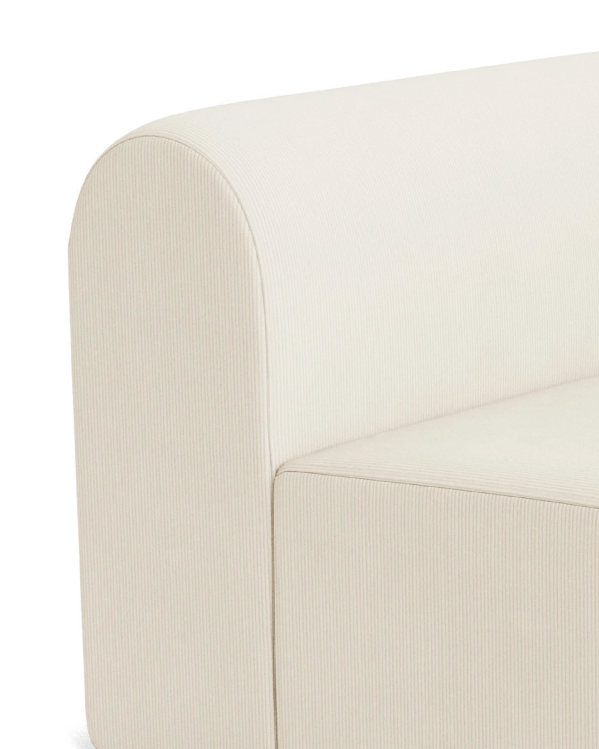 Berg Right Corner Module - Corduroy Off White