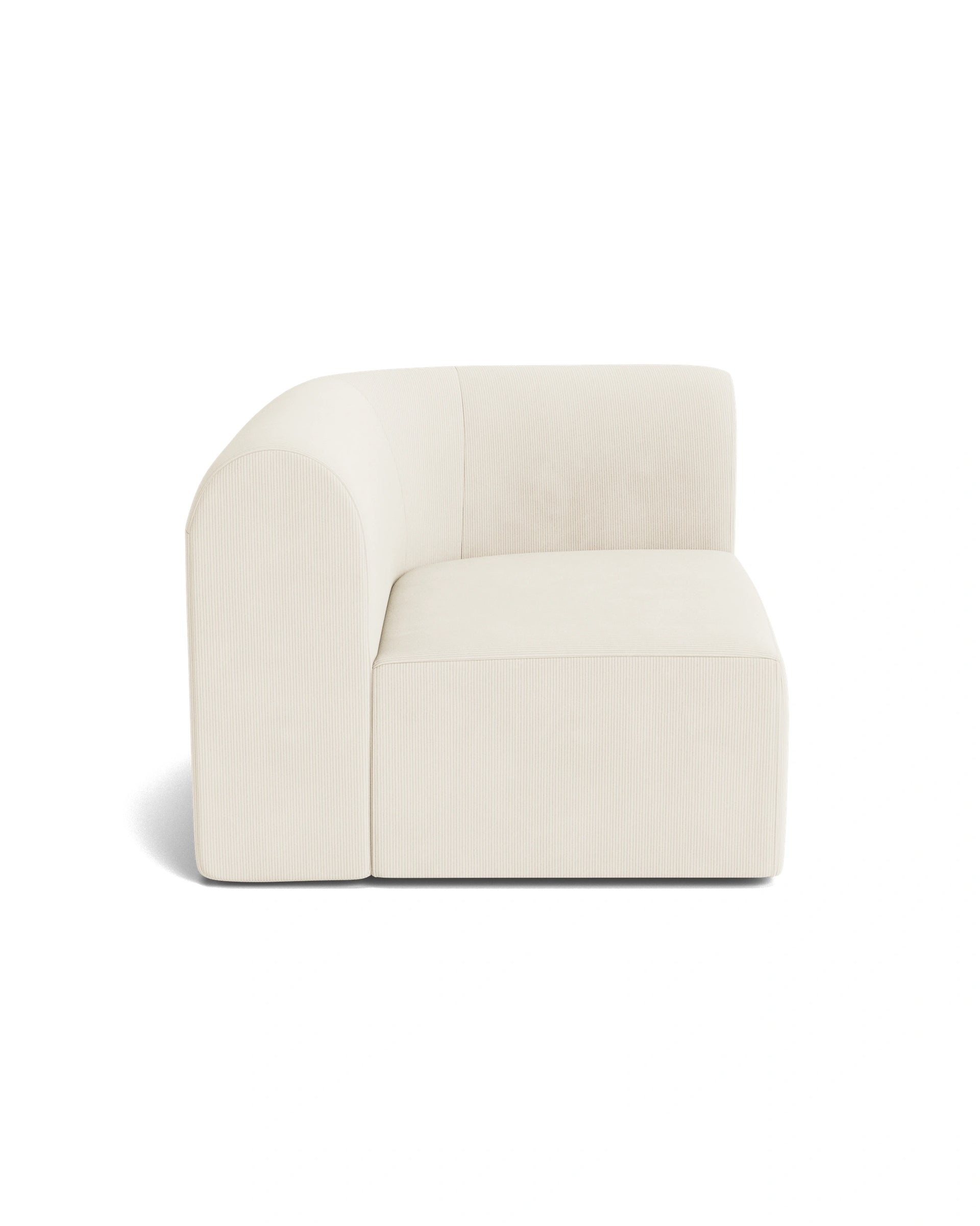 Berg Right Corner Module - Corduroy Off White