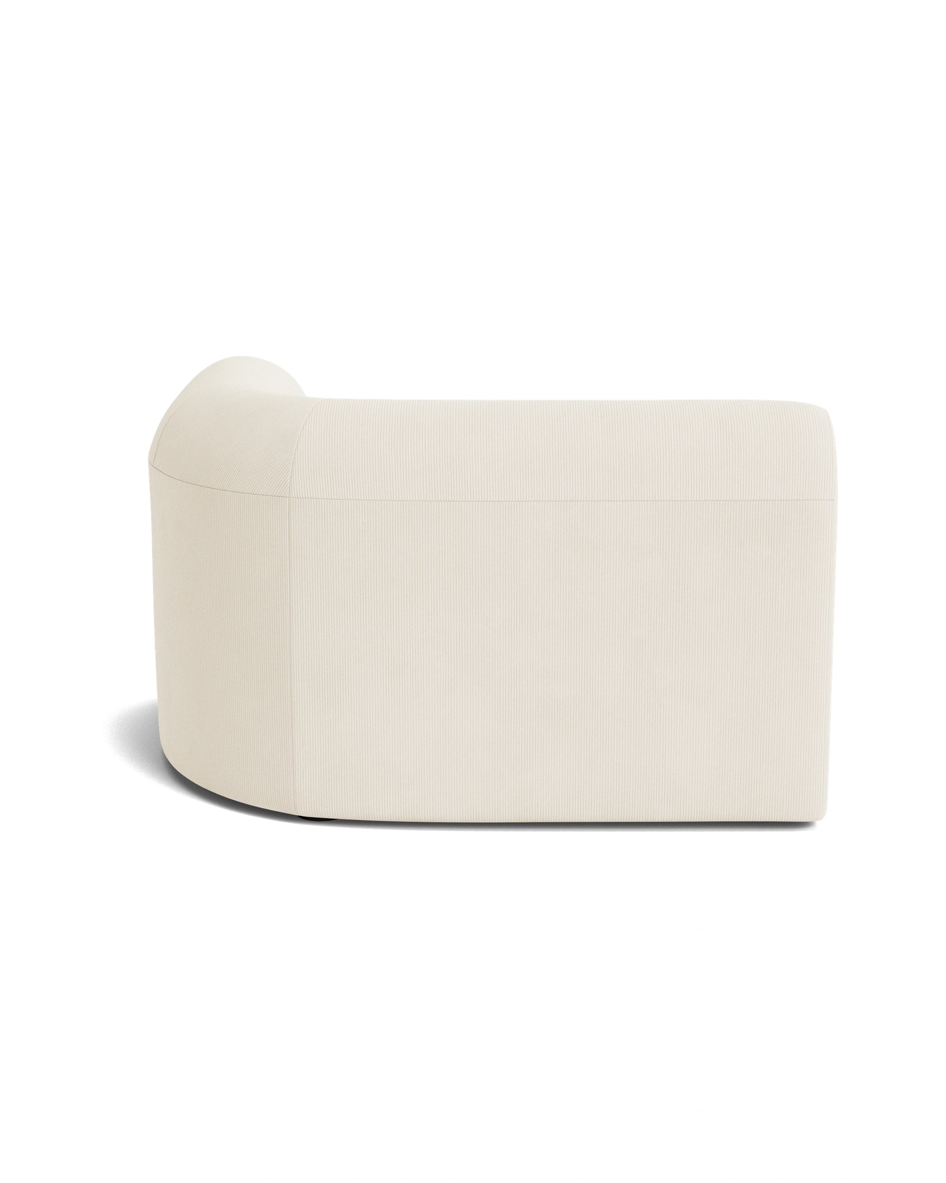 Berg Right Corner Module - Corduroy Off White
